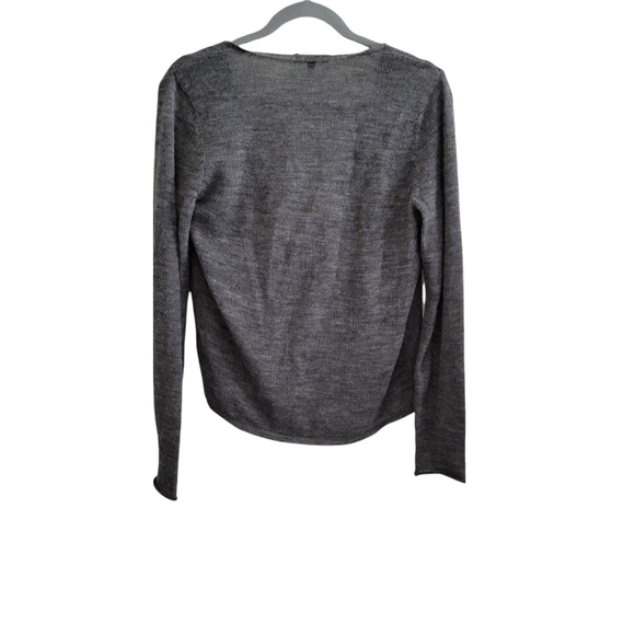 Eileen Fisher drape neck in alpaca and marino wool top/sweater - Picture 7 of 7